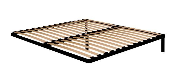 Кровать 140х200 АМЕЛИ 3 с основанием из металла (Глазов) Дуб отбеленный