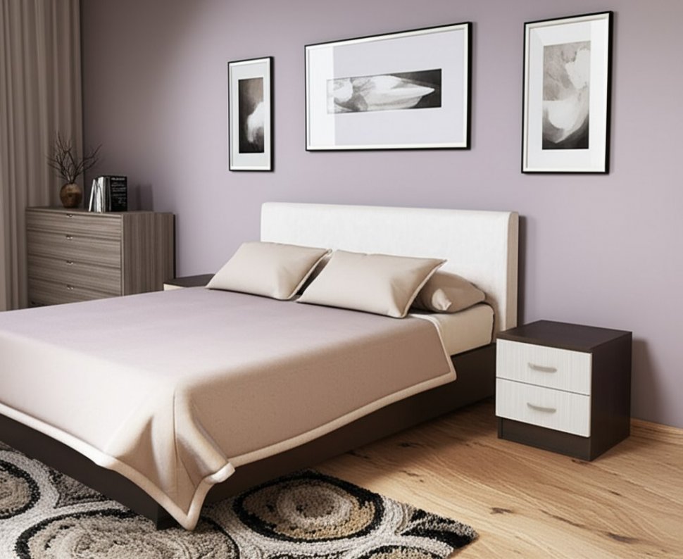 Тумба прикроватная Ронда ТБ (Интерьер Центр) Венге