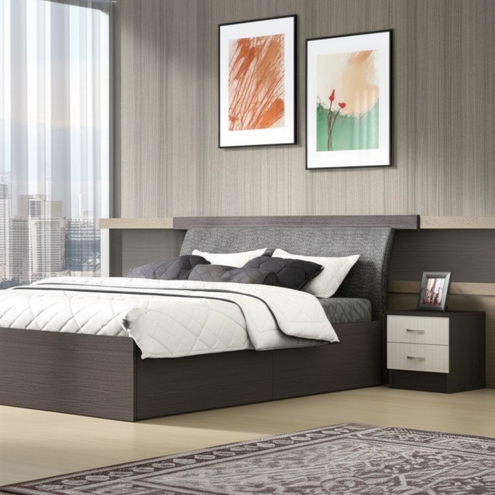 Тумба прикроватная Ронда ТБ (Интерьер Центр) Венге