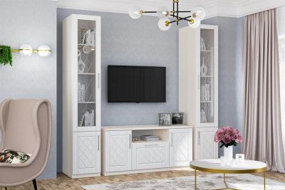 Гостиная Аллегро 9 Роммб компл. 3 / Бодега белая/Сандал белый