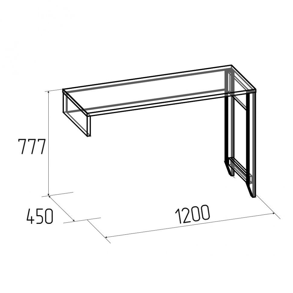 Стол консольный Аурелио 13 (Глазов) Белый