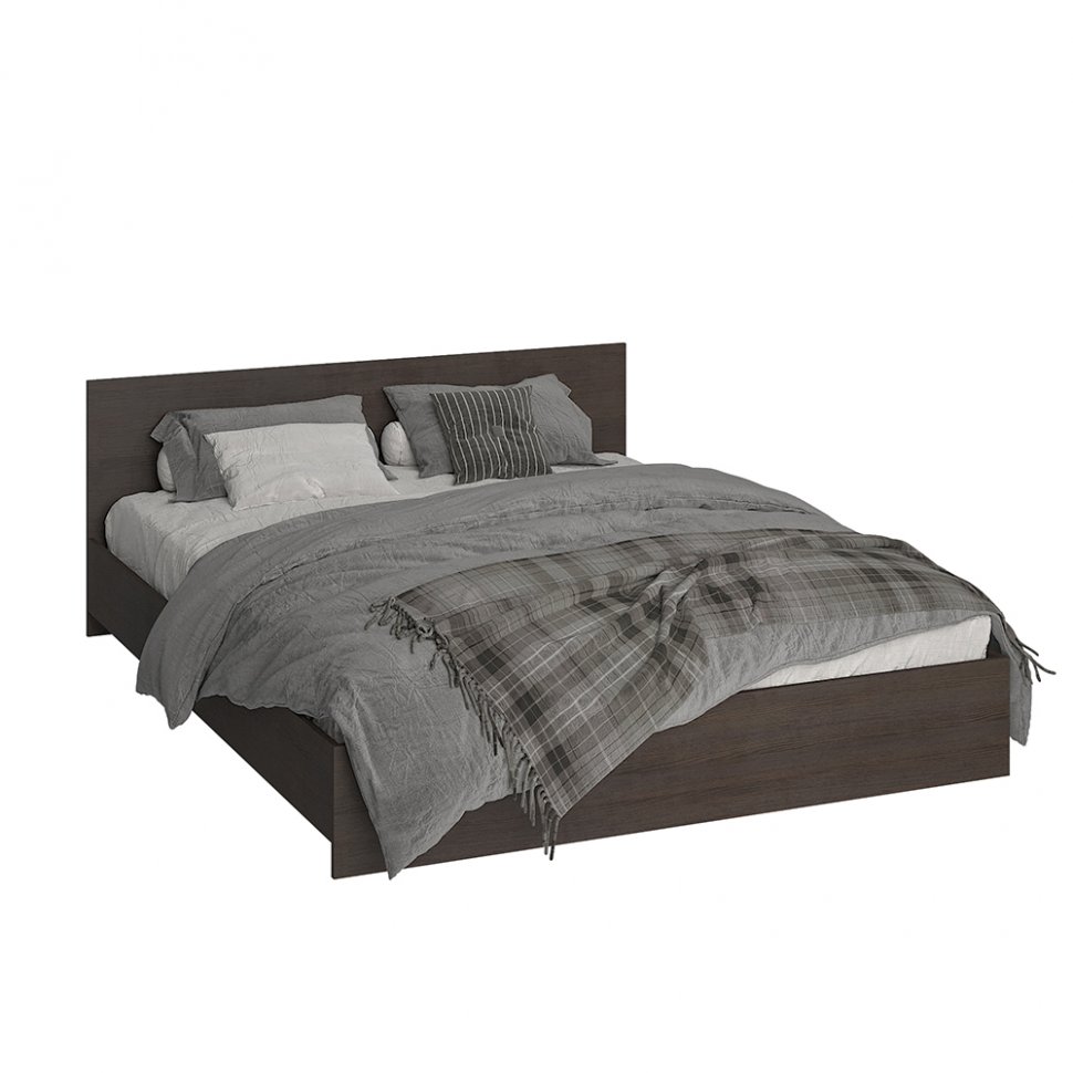 Кровать 160х200 Ронда КР-160 с основанием ЛДСП Венге