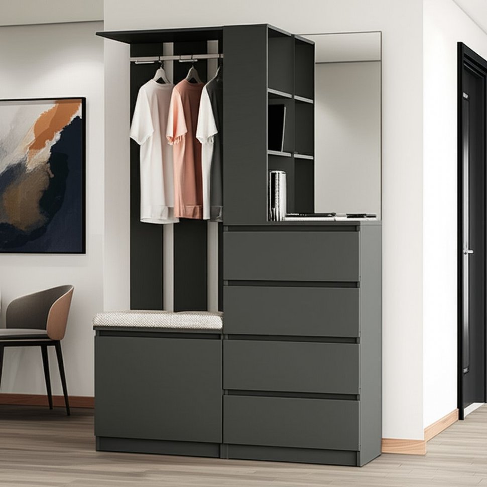 Прихожая Симпл ПР-04 (БТС) Графит