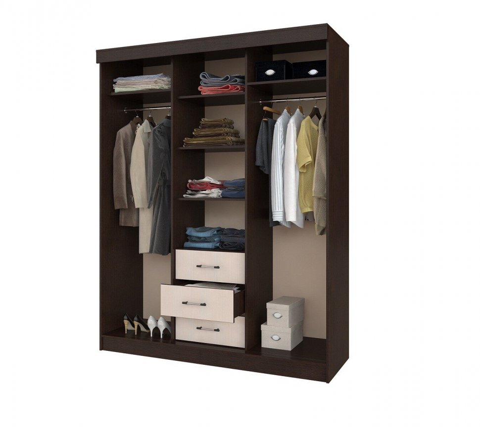 Шкаф-купе Маэстро 1700 БТС (Венге)