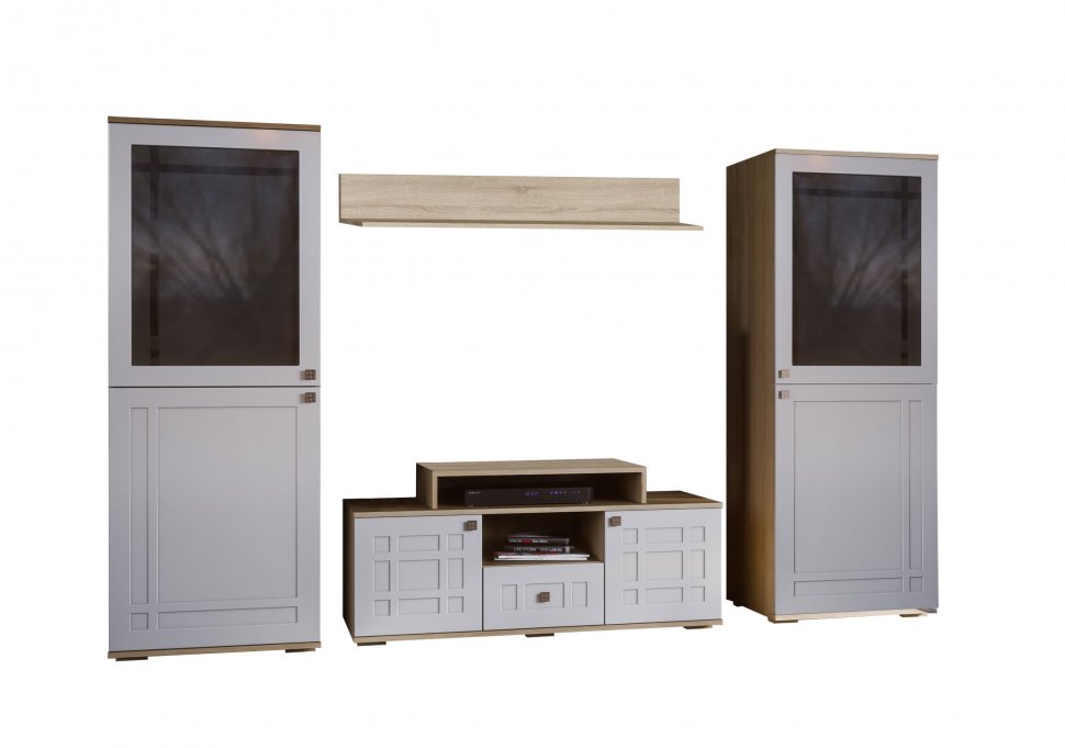 Шкаф с витриной Л Шарм КМК 0722.11 (Дуб Сонома)