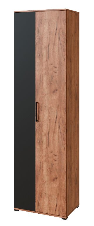 Шкаф Noto (Ижмебель) 2-дверный Дуб Табачный Крафт / Черный