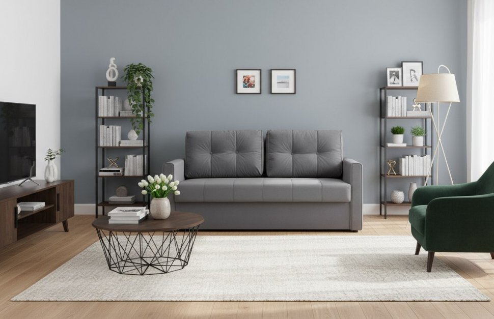 Диван кровать Лео, Серый