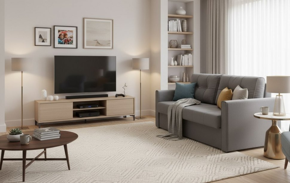 Диван кровать Лео, Серый