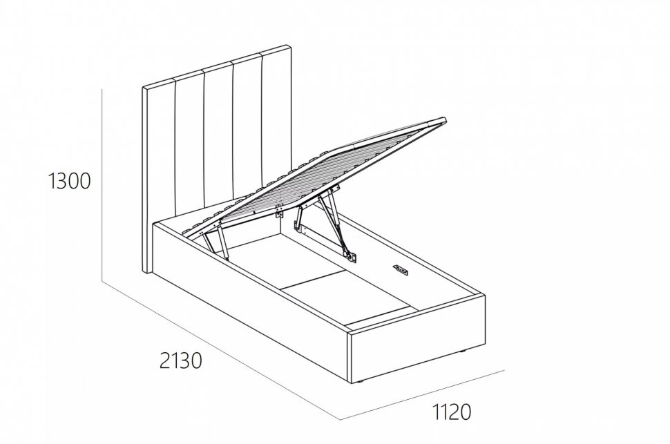 Кровать Ingrid 900 модель 312 Анри 35