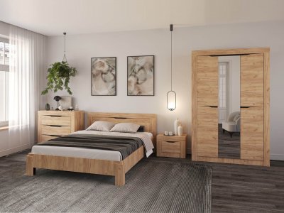 Спальня Флорида Дуб золотой / Венге
