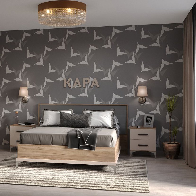 Кровать 160х200 Кара 9 (Глазов) с основанием