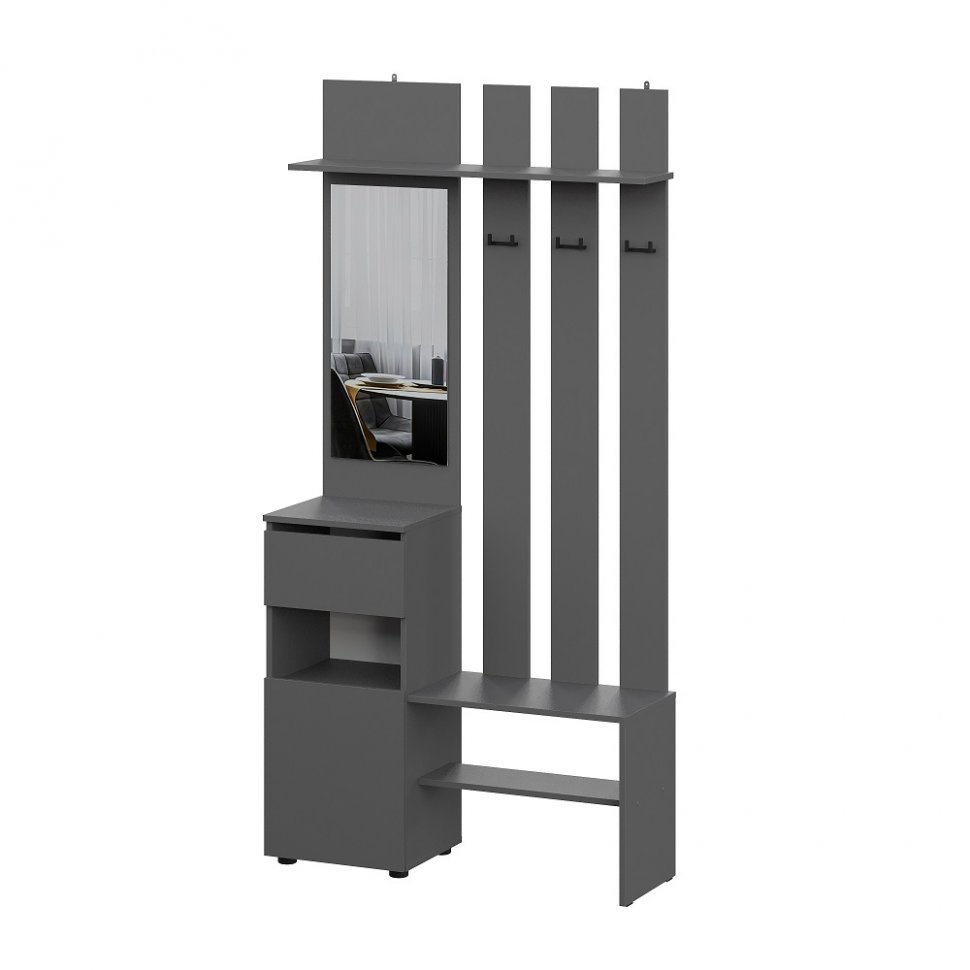 Прихожая Денвер (Графит серый) Комплект