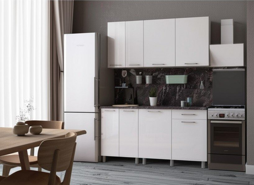 Кухня Танго 1,6 м, Белый