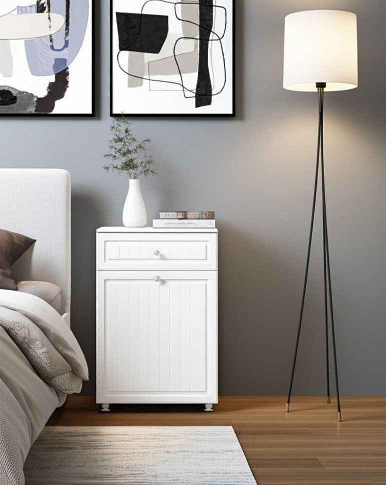 Тумба с ящиком Монако МН-27 белое дерево