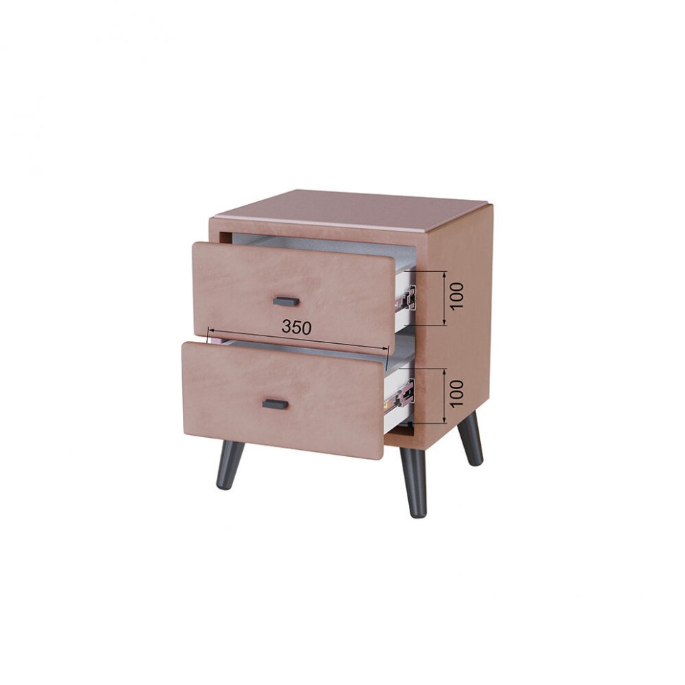 Тумба прикроватная Пай, Пыльная роза