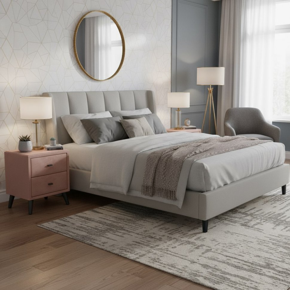 Тумба прикроватная Пай, Пыльная роза