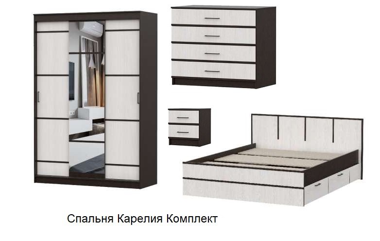 Спальня Карелия (Арника) Комплект 1
