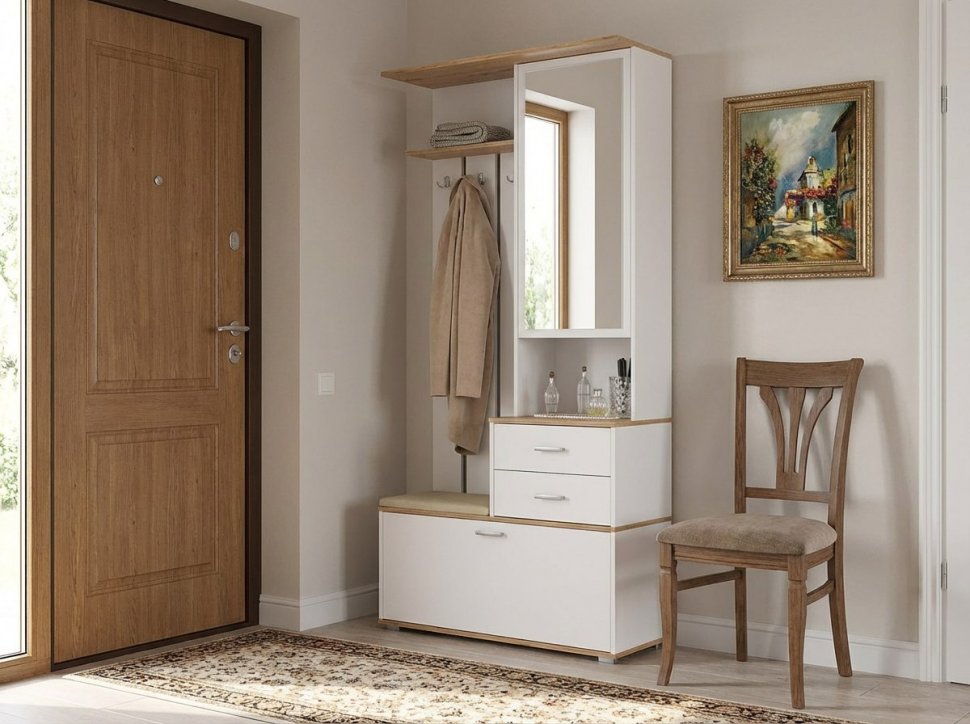 Антре шкаф для прихожей 65.08 Белый