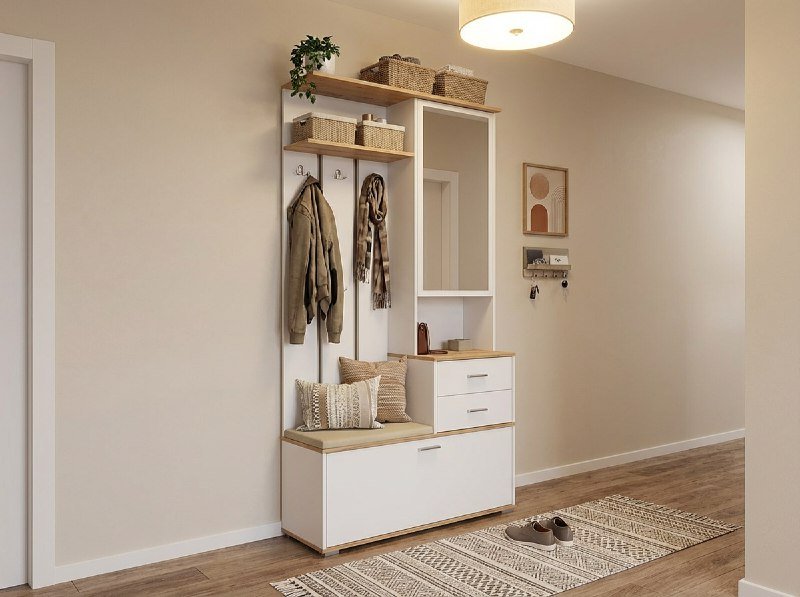 Антре шкаф для прихожей 65.08 Белый