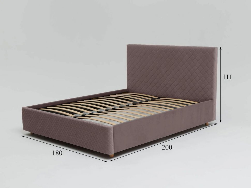 Кровать Galaxy 1800 с под. механизмом / какао №8