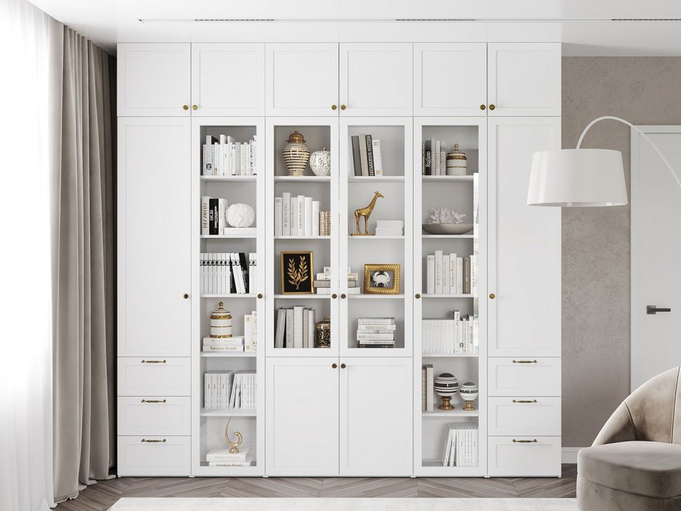 НМ 041.85 Шкаф Орлеан Белый