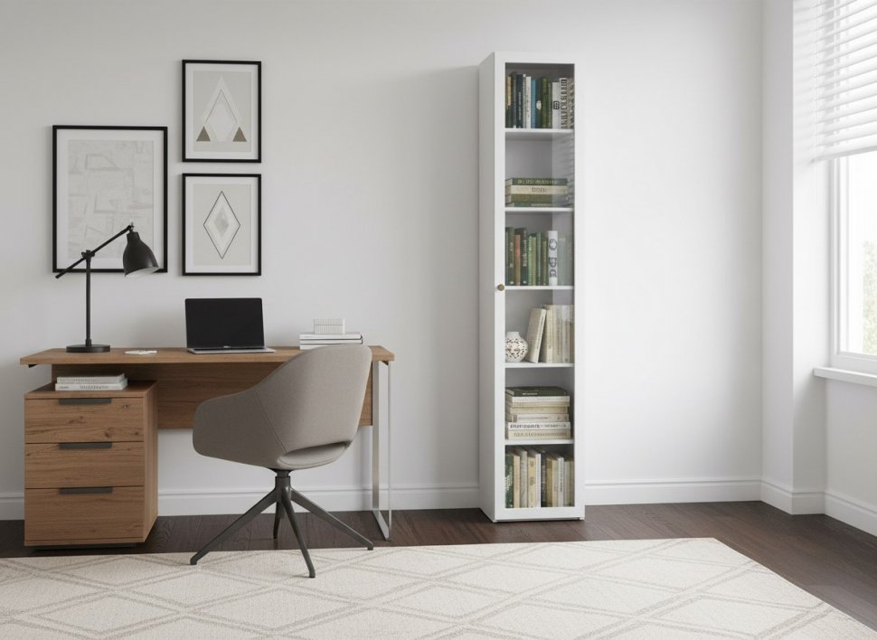 НМ 041.85 Шкаф Орлеан Белый