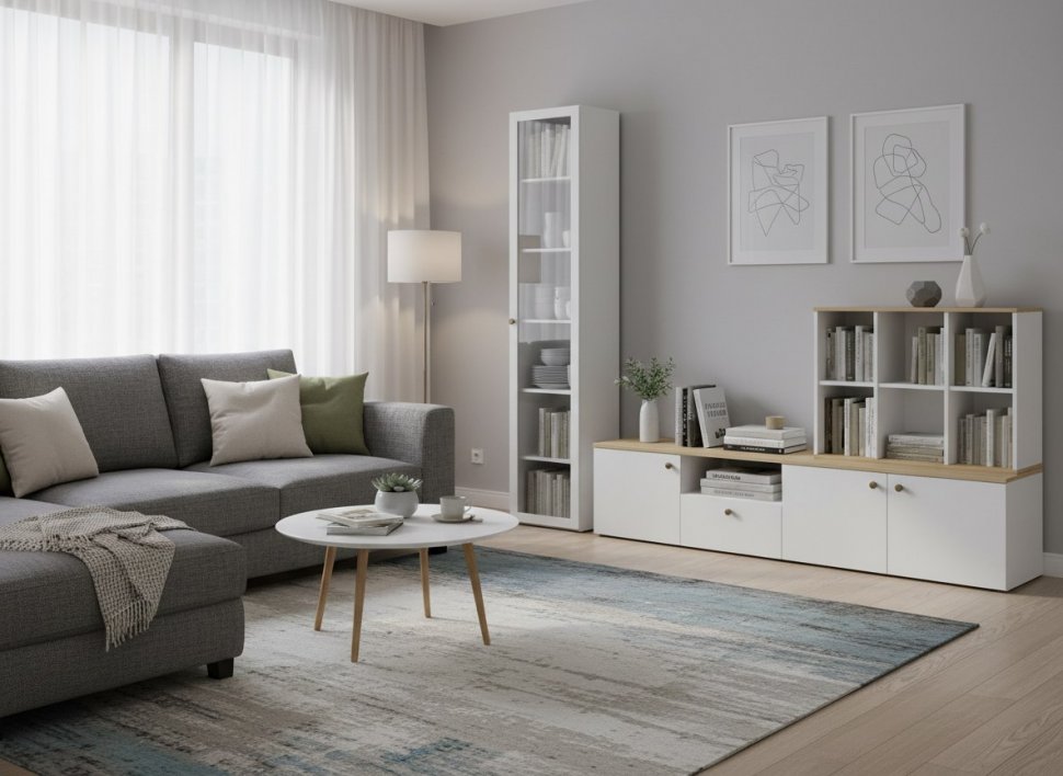 НМ 041.85 Шкаф Орлеан Белый