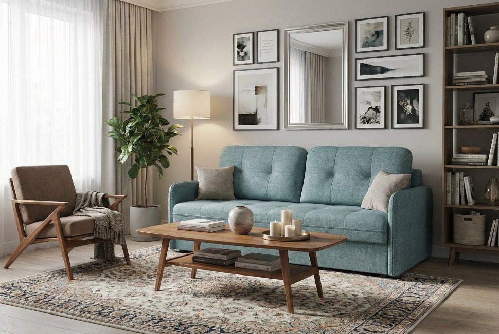 Диван Smart 1 СК Рогожка Sherlock 975