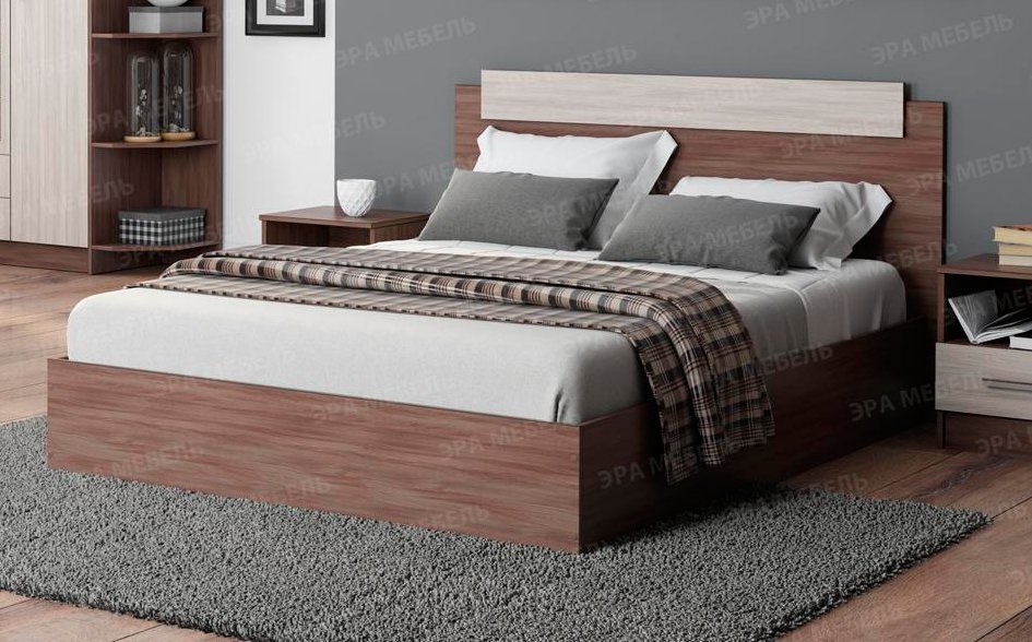 Кровать 90х200 ЭКО Эра (Ясень Шимо)