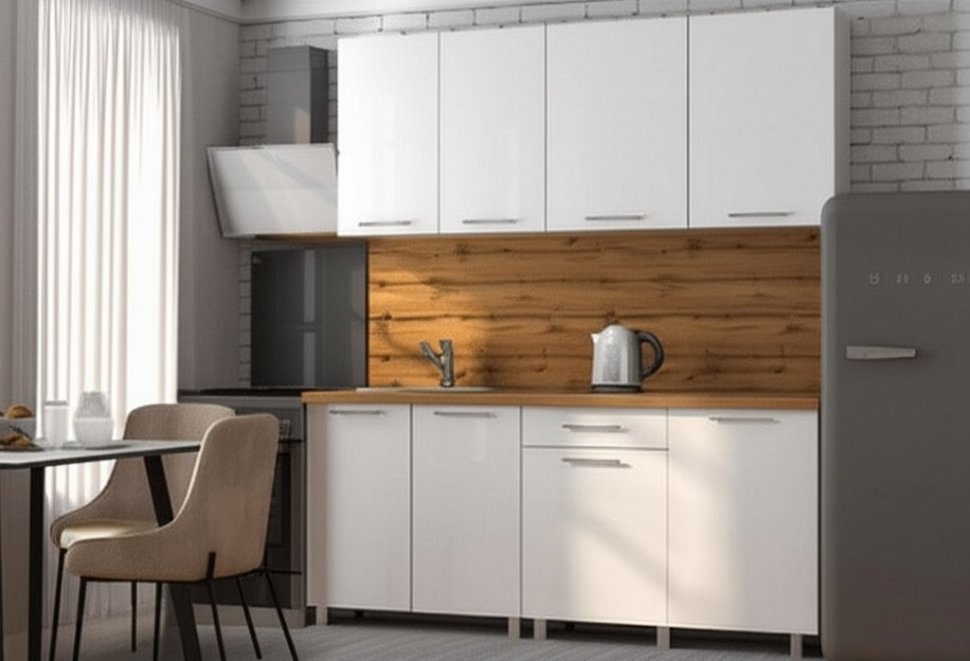 Кухня Танго 1,8 м, Белый