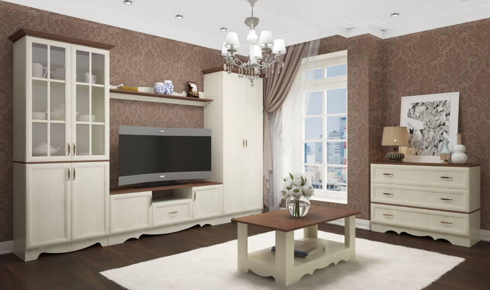 Латте 61-01 Тумба ТВА Бодега Светлый / Орех Донской