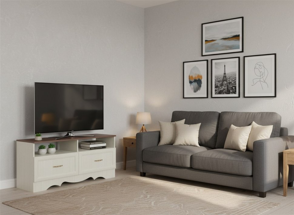 Латте 61-01 Тумба ТВА Бодега Светлый / Орех Донской