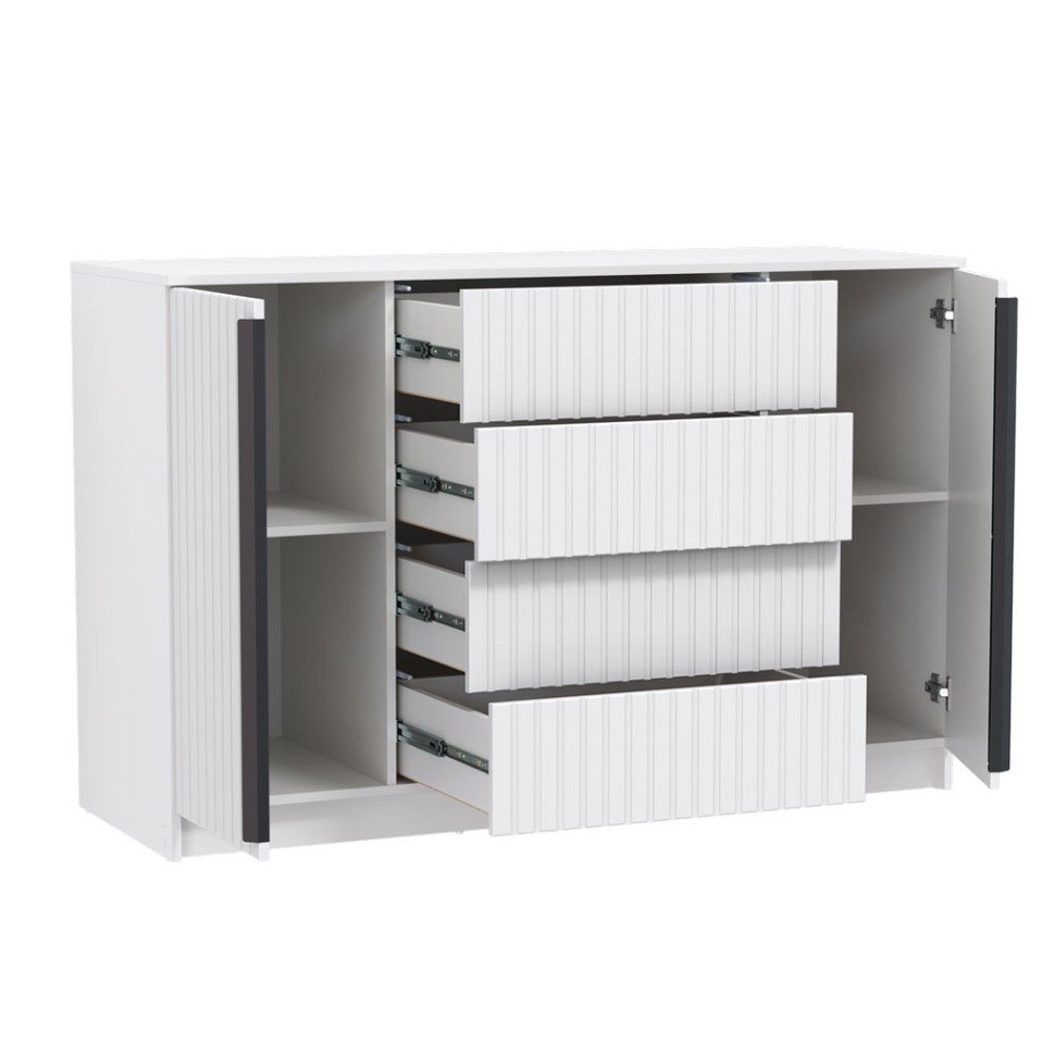 Брандо комод 67.11 МДФ Белый