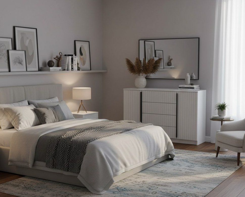 Брандо комод 67.11 МДФ Белый