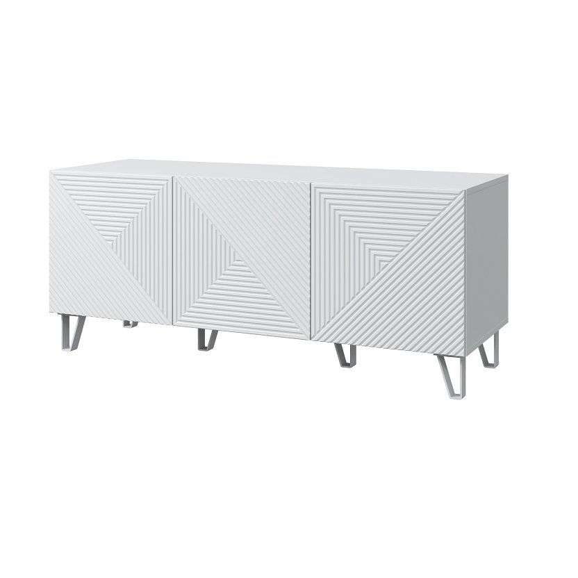 Тумба под ТВ Солана (MLK) Белый софт / Белый 