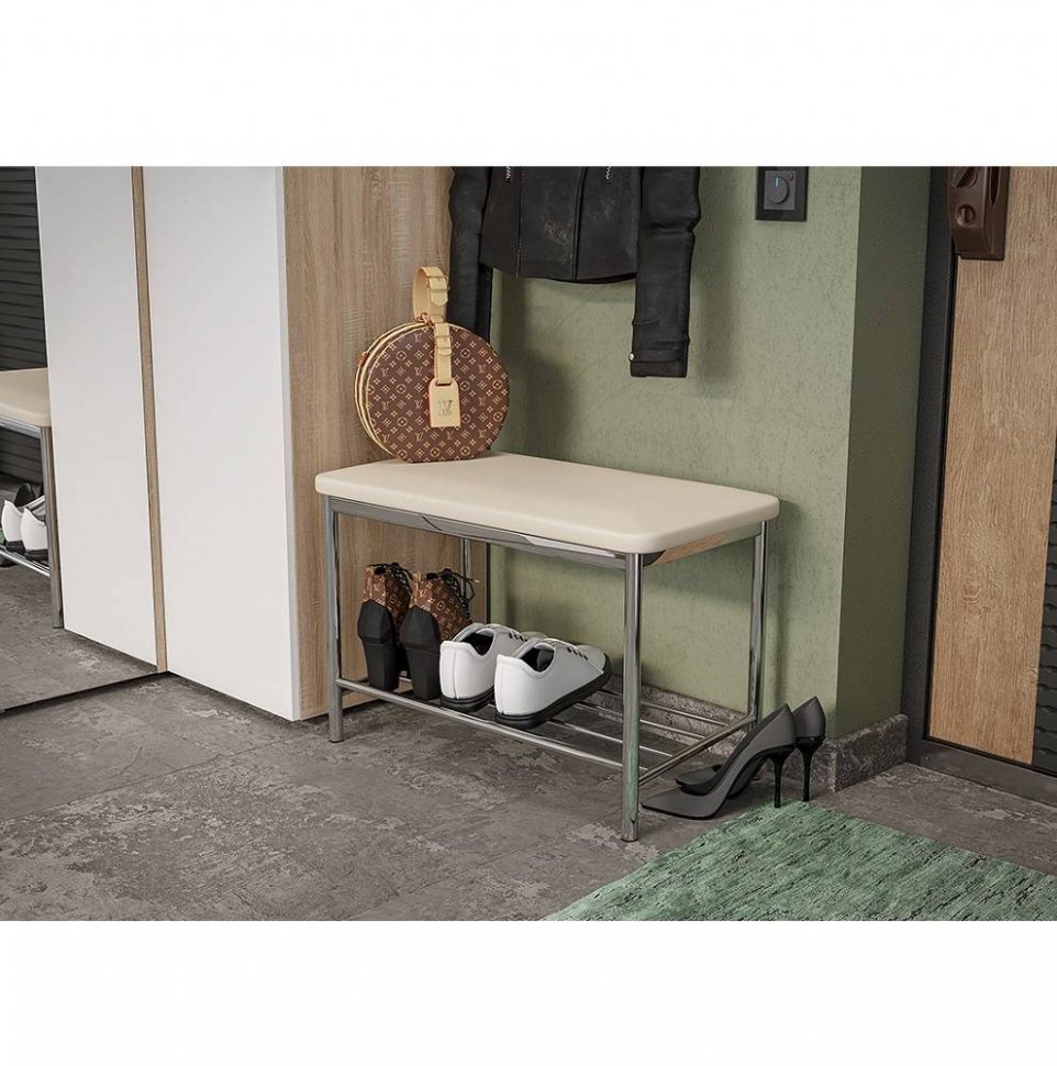 Обувница в прихожую, бежевый