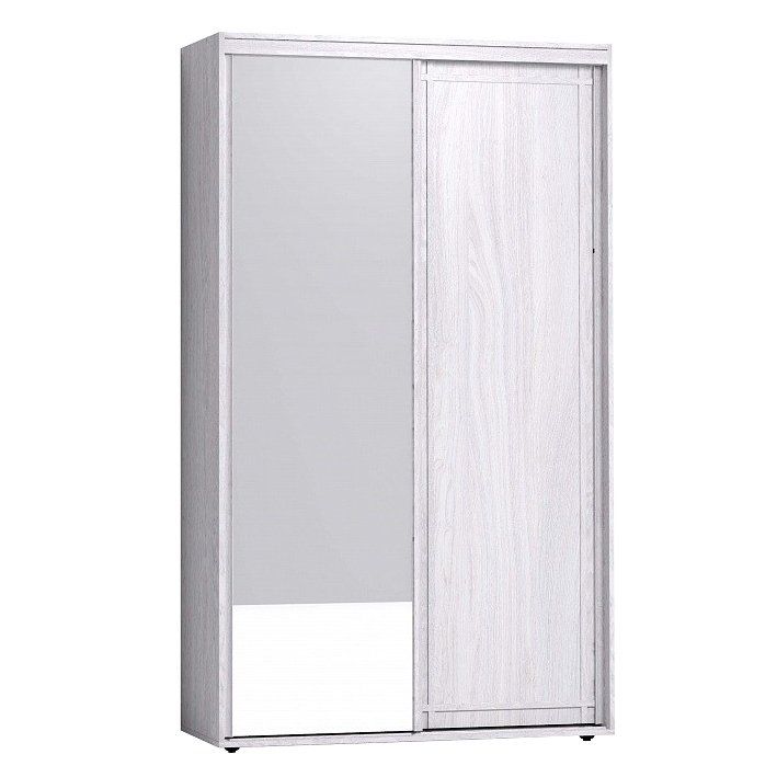 Шкаф-купе с зеркалом Sherlock 303 (Глазов) Ясень анкор светлый