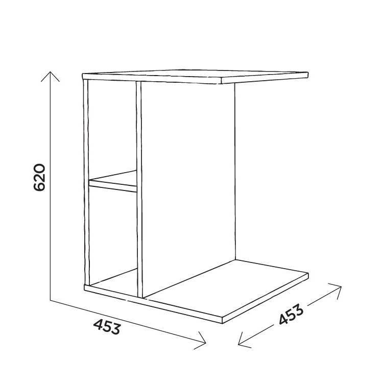 Столик журнальный Януш 4, таксония темная