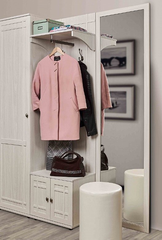 Вешалка с тумбой Sherlock 74 (Глазов) Ясень Анкор светлый