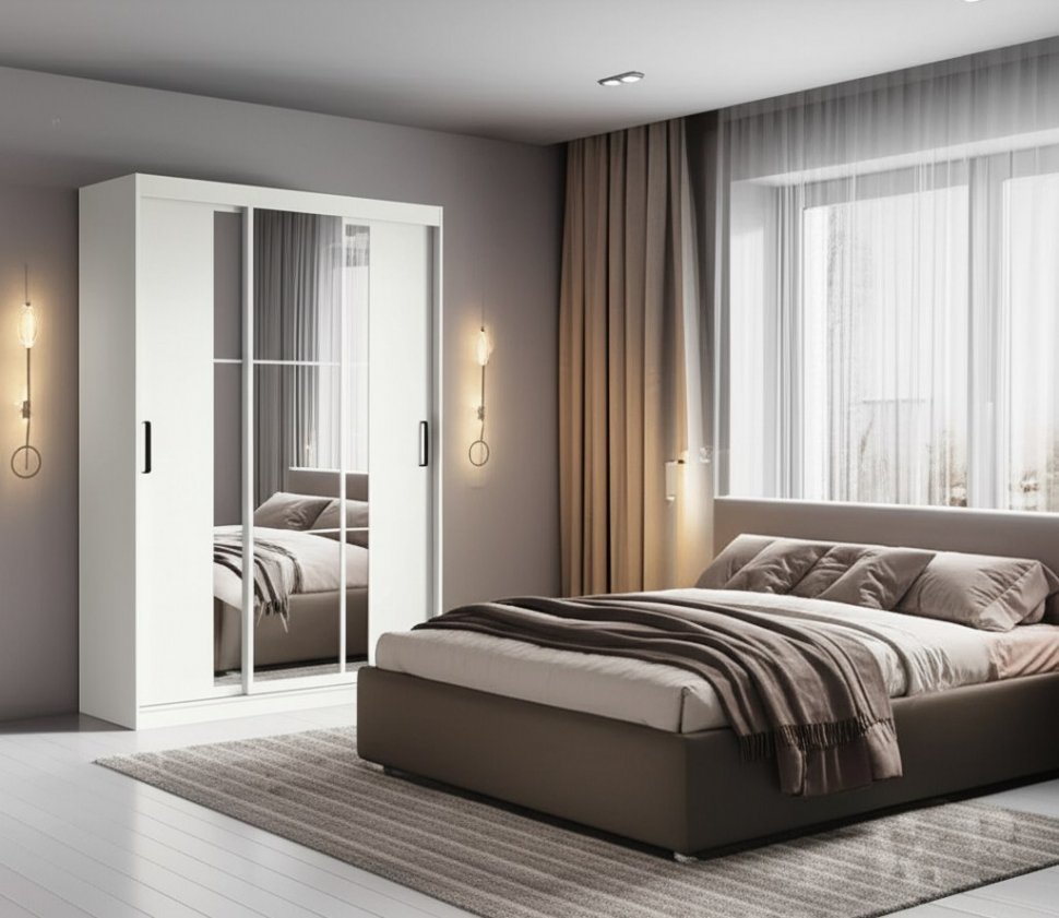 Шкаф-купе Тайм ШКК-03, белый