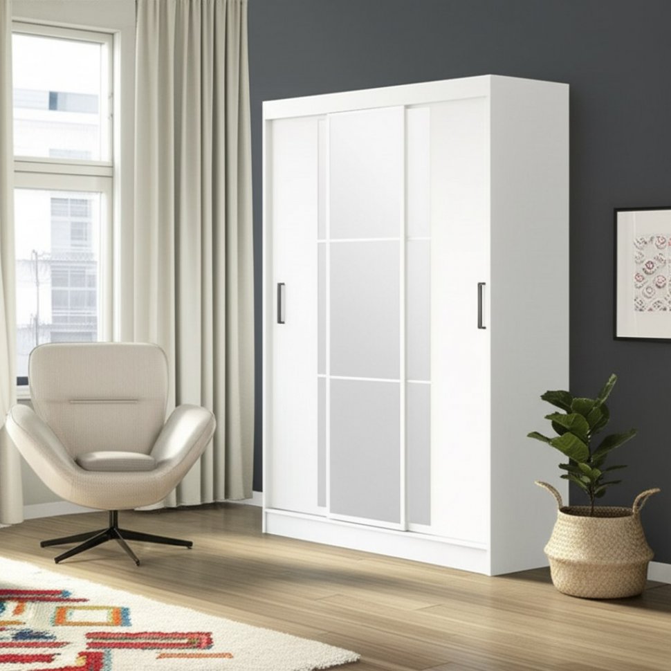 Шкаф-купе Тайм ШКК-03, белый