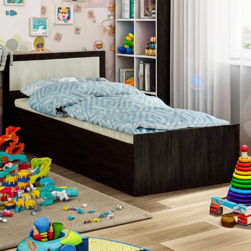 Кровать 90х200 Фиеста БТС (Венге) без основания