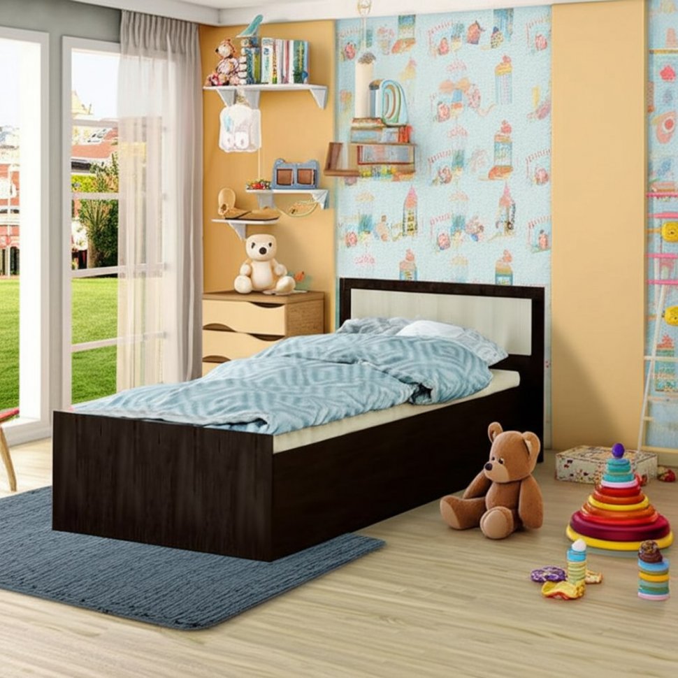 Кровать 90х200 Фиеста БТС (Венге) без основания