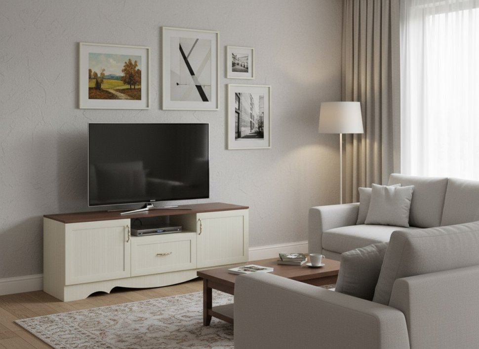 Латте 61-02 Тумба ТВА Бодега Светлый / Орех Донской