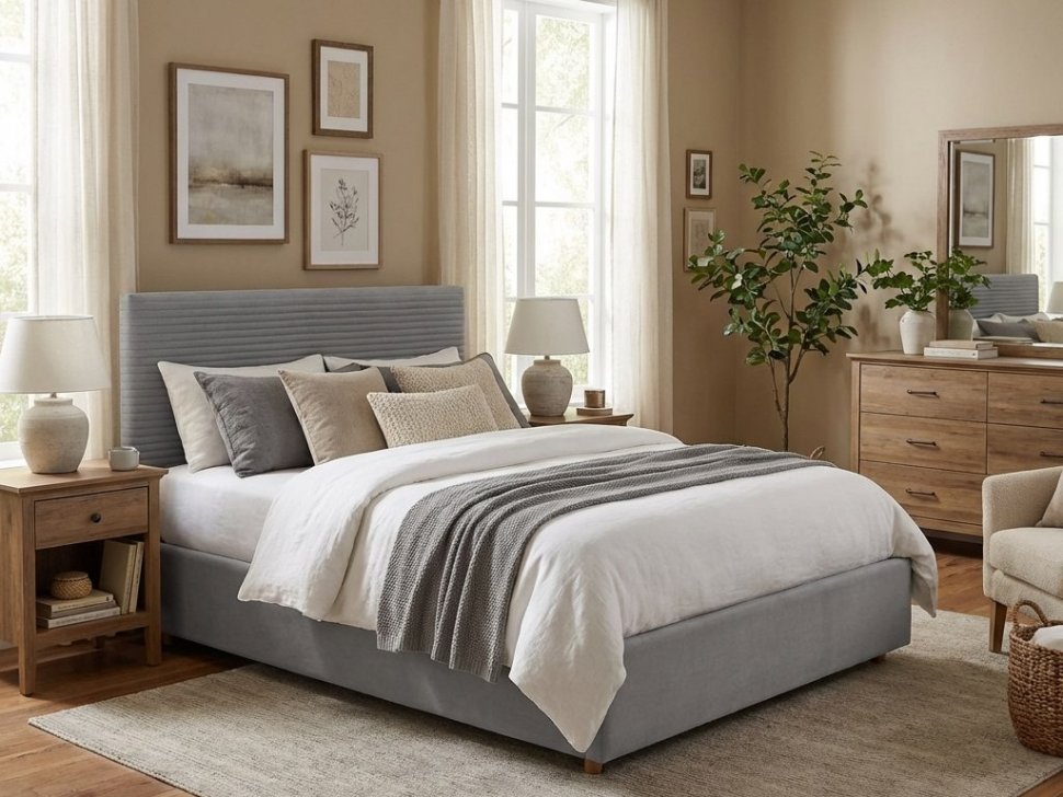 Кровать Event Loft 1400 с основанием / серый №25