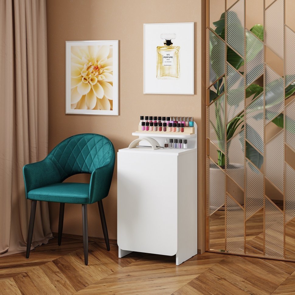 Стол-тумба маникюрный Стайл СТБ-21 (Белый)