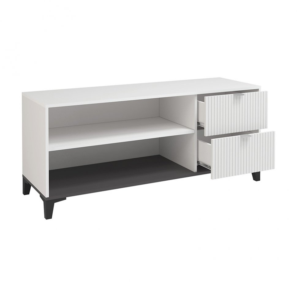 Тумба под ТВ Конкорд (Интерьер Центр) ТБ-001 Белый / Софт пломбир