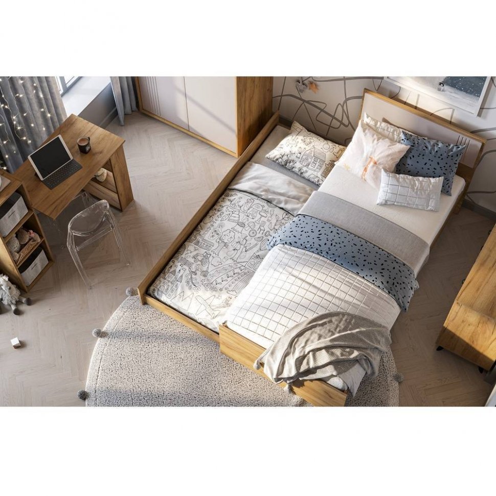 Кровать с основанием лайт и ящиком Тоскана 90х200