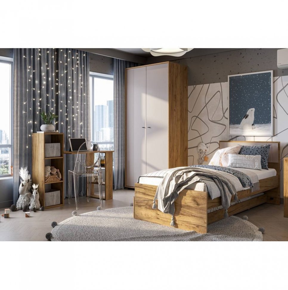 Кровать с основанием лайт и ящиком Тоскана 90х200