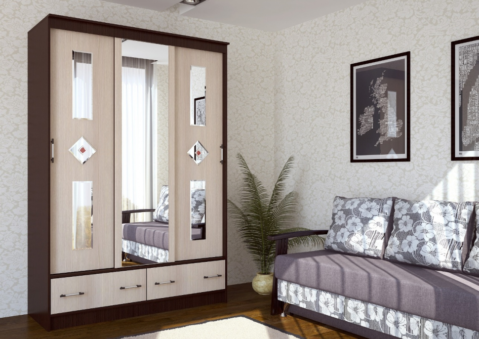 Шкаф-купе 1350 Модерн Люкс БТС